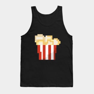 Pixel Art - popcorn black Tank Top